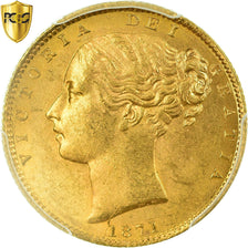 Münze, Großbritannien, Victoria, Sovereign, 1871, PCGS, MS63, Gold, KM:736.2