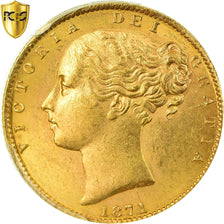 Münze, Großbritannien, Victoria, Sovereign, 1871, PCGS, MS64, Gold, KM:736.2