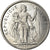 Moneda, Polinesia francesa, 2 Francs, 1965, Paris, SC, Aluminio, KM:3