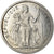 Coin, French Polynesia, 2 Francs, 1965, Paris, MS(63), Aluminum, KM:3