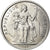 Moneda, Polinesia francesa, 5 Francs, 1965, Paris, SC, Aluminio, KM:4