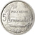 Moneta, Polinezja Francuska, 5 Francs, 1965, Paris, MS(63), Aluminium, KM:4
