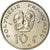Moneda, Polinesia francesa, 10 Francs, 1979, Paris, SC, Níquel, KM:8