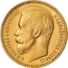 Moneta, Russia, Nicholas II, 15 Roubles, 1897, St. Petersburg, EF(40-45)