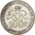 Monnaie, Monaco, Rainier III, 100 Francs, 1989, SUP, Argent, KM:164
