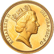 Moneda, Gran Bretaña, Elizabeth II, Sovereign, 1985, FDC, Oro, KM:943