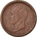 Coin, Monaco, Honore V, Decime, 1838, Monaco, EF(40-45), Copper, KM:97.1