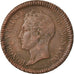 Coin, Monaco, Honore V, Decime, 1838, Monaco, EF(40-45), Copper, KM:97.1