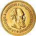 Moneda, Rusia, Alexander III, 5 Roubles, 1888, St. Petersburg, MBC+, Oro, KM:42