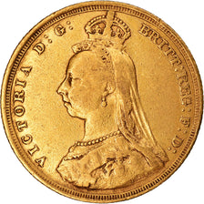 Munten, Groot Bretagne, Victoria, Sovereign, 1889, ZF, Goud, KM:767