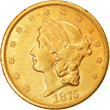 Moeda, Estados Unidos da América, Liberty Head, $20, Double Eagle, 1875, U.S.