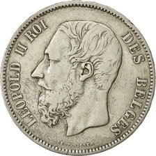 Coin, Belgium, Leopold II, 5 Francs, 5 Frank, 1868, VF(30-35), Silver, KM:24