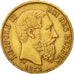 Coin, Belgium, Leopold II, 20 Francs, 20 Frank, 1875, AU(55-58), Gold, KM:37