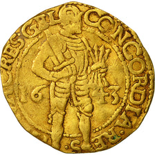 Coin, Netherlands, GELDERLAND, Ducat, 1643, Gelderland, VF(30-35), Gold, KM:5.1