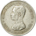 Coin, Thailand, Rama V, Baht, 1906, EF(40-45), Silver, KM:34a