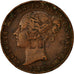 Moneda, Jersey, Victoria, 1/13 Shilling, 1858, London, MBC, Cobre, KM:3