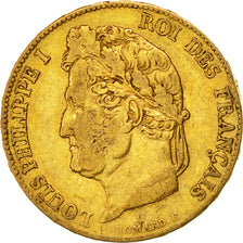 Coin, France, Louis-Philippe, 20 Francs, 1834, Paris, EF(40-45), Gold, KM:750.1