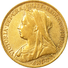 Münze, Großbritannien, Victoria, Sovereign, 1898, London, SS+, Gold, KM:785