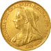 Coin, Great Britain, Victoria, Sovereign, 1895, London, AU(50-53), Gold, KM:785