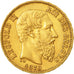 Münze, Belgien, Leopold II, 20 Francs, 20 Frank, 1870, SS+, Gold, KM:32