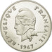 Coin, New Caledonia, 50 Francs, 1967, Paris, ESSAI, MS(65-70), Nickel, KM:E13