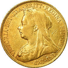 Munten, Groot Bretagne, Victoria, Sovereign, 1899, London, ZF, Goud, KM:785