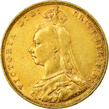 Moneda, Gran Bretaña, Victoria, Sovereign, 1892, London, MBC, Oro, KM:767