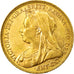 Moneda, Gran Bretaña, Victoria, Sovereign, 1901, London, MBC+, Oro, KM:785