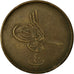 Moneda, Egipto, Abdul Aziz, 40 Para, Qirsh, 1869/AH1277, Misr, BC+, Bronce
