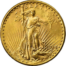 Coin, United States, Saint-Gaudens, $20, Double Eagle, 1924, U.S. Mint