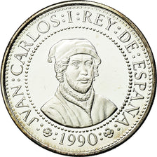 Coin, Spain, Juan Carlos I, 500 Pesetas, 1990, Madrid, MS(65-70), Silver, KM:857