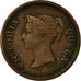 Coin, Straits Settlements, Victoria, 1/4 Cent, 1845, VF(20-25), Copper, KM:1