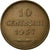 Moneda, San Marino, 10 Centesimi, 1937, Rome, EBC+, Bronce, KM:13