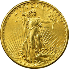 Monnaie, États-Unis, Saint-Gaudens, $20, Double Eagle, 1924, SUP