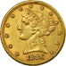 Moneta, Stati Uniti, Coronet Head, $5, Half Eagle, 1886, U.S. Mint, San