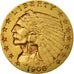 Münze, Vereinigte Staaten, Indian Head, $2.50, Quarter Eagle, 1908, U.S. Mint