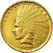 Moeda, Estados Unidos da América, Indian Head, $10, Eagle, 1907, U.S. Mint