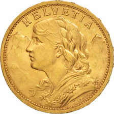 Schweiz, 20 Francs, 1907, Bern, Gold, KM:35.1