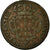 Moneda, Portugal, Jo, 10 Reis, X; 1/2 Vinten, 1736, Lisbon, BC+, Cobre, KM:217