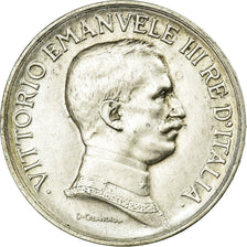 Moneda, Italia, Vittorio Emanuele III, Lira, 1915, Rome, MBC+, Plata, KM:57