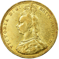 Moeda, Grã-Bretanha, Victoria, Sovereign, 1887, London, EF(40-45), Dourado