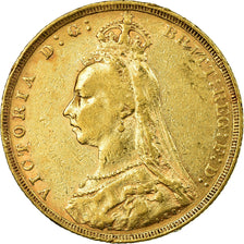 Munten, Groot Bretagne, Victoria, Sovereign, 1891, London, ZF, Goud, KM:767