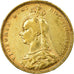 Moneta, Gran Bretagna, Victoria, Sovereign, 1891, London, BB, Oro, KM:767