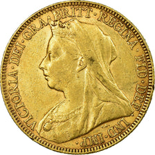 Moeda, Grã-Bretanha, Victoria, Sovereign, 1893, London, EF(40-45), Dourado