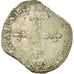 Moneta, Francja, Henri IV, 1/4 Ecu, 1607, La Rochelle, VF(30-35), Srebro