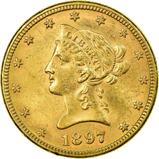 Moeda, Estados Unidos da América, Coronet Head, $10, Eagle, 1897, U.S. Mint