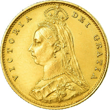 Moneta, Gran Bretagna, Victoria, 1/2 Sovereign, 1887, London, SPL-, Oro, KM:766