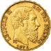 Coin, Belgium, Leopold II, 20 Francs, 20 Frank, 1876, AU(50-53), Gold, KM:37