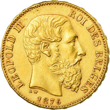 Monnaie, Belgique, Leopold II, 20 Francs, 20 Frank, 1876, SUP, Or, KM:37