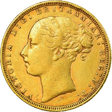 Münze, Großbritannien, Victoria, Sovereign, 1872, London, SS, Gold, KM:736.1